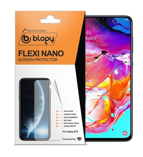 Blogy Galaxy A70 ile Uyumlu Flexi Nano Ekran Koruyucu (Şeffaf)