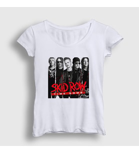 Presmono Kadın Beyaz Time Bomb Skid Row T-Shirt 432861tt (Beyaz)