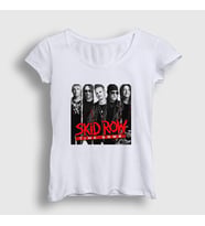 Presmono Kadın Beyaz Time Bomb Skid Row T-Shirt 432861tt (Beyaz)