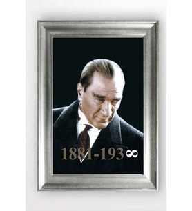 Gümüş Çerçeveli Atatürk Tablo a724