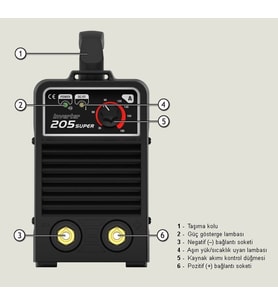 Askaynak Inverter 205-Super İnvertörlü Örtülü Elektrod Kaynak Makinası