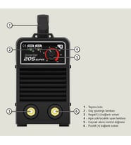 Askaynak Inverter 205-Super İnvertörlü Örtülü Elektrod Kaynak Makinası