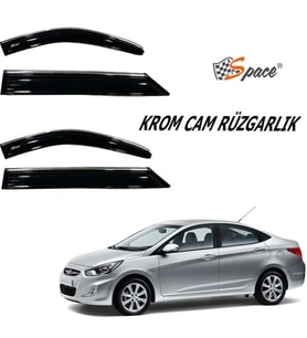 Drs Tuning Krom Cam Rüzgarlığı 1.Mm Hyundai Accent Blue 2012- 4 Lü 440