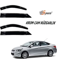 Krom Cam Rüzgarlığı 1.Mm Hyundai Accent Blue 2012- 4 Lü / Caru440