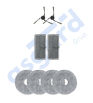 Dreame X40 MASTER-X40 ULTRA-L40 ULTRA UYUMLU 2 Yan Fırça 2 Filtre 4 Mop
