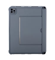 Pilelistore   T5510D iPad Pro 13 (2024) Kılıf Palermo Ledli Klavyeli Standlı Tablet Kılıfı - Siyah