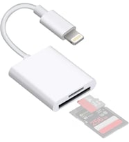 Lightning Girişli iPhone 11 12 13 14 Uyumlu Kart Okuyucu SD Kart Adaptörü TF Kart Okuyucu Disk Adaptörü Mobil Kart Okuyucu Hızlı Aksesuarları Bağlayın - (S101 - Lightning)