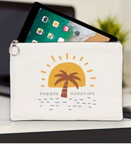 BK Gİft Yaz Temalı-6 Tablet Çantası 30x21cm(12 Renk Seçeneği), Ipad Çantası, Baskılı Tablet Kılıfı (Ham)