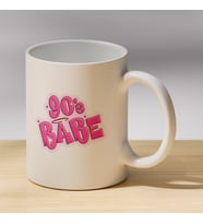 90's Babe Yazılı Retro Kupa - Nostaljik Tasarımlı Hediyelik Kupa