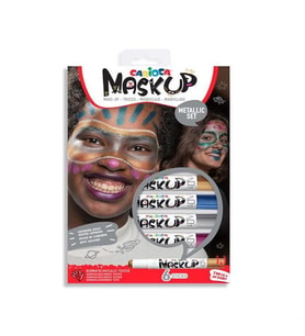 CARİOCA YÜZ BOYASI 6 GR. 6 RENK METALİK maskup