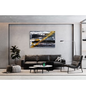 Tablolife Cross Yağlı Boya Dokulu Tablo 60X90,Çerçeve;Gold