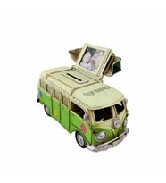Kişiye Özel Dekoratif Metal Minibüs Çerçeveli ve Kumbaralı E-3098SS