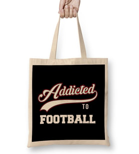 Varsity Addicted To Football Bez Çanta Uzun Saplı