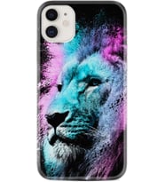 Apple iPhone 11 12 13 Mini Kılıf Desemli Silikon Pink Blue Leon 1603