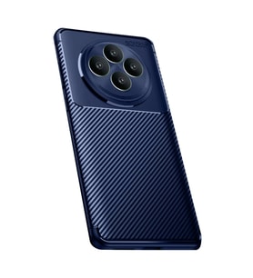 Oppo Reno 11 FS Kılıf Auto Focus Karbon Kapak - Lacivert