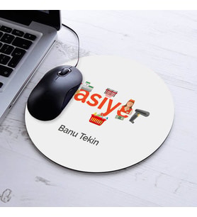 İsimli Kasiyerlere Özel Yuvarlak Mousepad