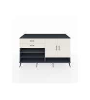 Kronos Konsol 4 Raflı 2 Çekmeceli 2 Kapaklı 176x59x99 Antrasit-Aytaşı