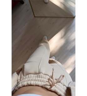 Neşeli butik kadın oversize 3 iplik cepli eşofman takımı NM029