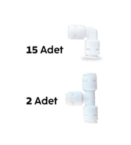 15 L + 2 T Quick Dirsek Su Arıtma Cihazları Filtreleri İle Uyumlu Tak Çıkar