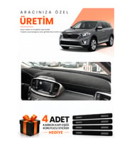 KİA SORENTO (2015-2018) Uyumlu Torpido Koruma Örtüsü Oto Kılıfı - Siyah