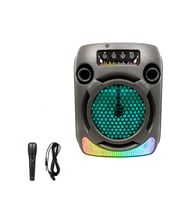 QS-615 Mikrofonlu Mevlüt Anfisi Taşınabilir Karaoke Mikrofonlu Hoparlör Şarjlı Bluetoothlu