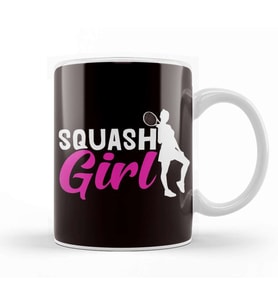 Squash Girl Player Ball Sports Indoor Tennis Court Trainer Kupa Bardak Porselen
