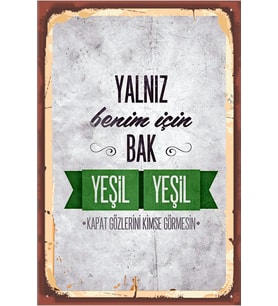 TSM  Tasarımlı Ahşap Poster