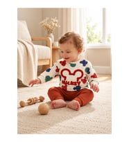 Mickey Desenli Bebek 2’li Sweatshirt Eşofman Takımı