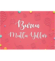 Balon Temalı Doğum Günü Afişi