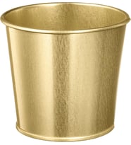 Daıdaı Galvanizli Çelik Saksı - Gold Pirinç Rengi - 9 cm