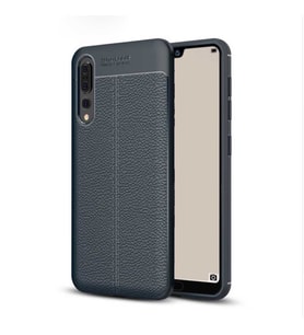 Huawei P20 Pro Kılıf Esnek Pu-Deri Leather-Pu Serisi Protected Case (Lacivert)