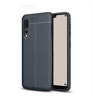Huawei P20 Pro Kılıf Esnek Pu-Deri Leather-Pu Serisi Protected Case (Lacivert)