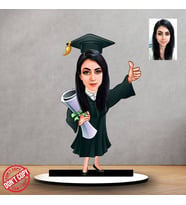 Kişiye özel Mezun kadın Hediyesi ,Mezuniyet günü Karikatür Hediyesi, Karikatür hediye, Dekoratif , Sevgililer günü Hediyesi