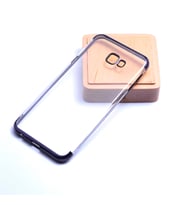 Galaxy J4 Plus Kılıf Dört Köşeli Lazer Silikon Kılıf (Siyah)