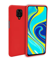 Xiaomi Redmi Note 9 Pro Max İnce Mat Silikon Kılıf Kırmızı