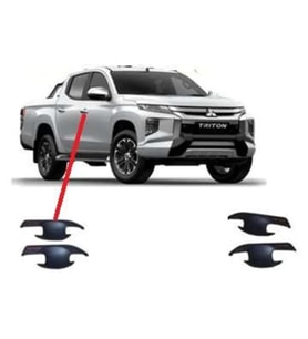 Mitsubishi L200 Uyumlu 2019 Sonrası Dış Kapı Kolu İç Kaplama ABS Siyah Parça