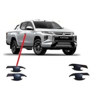 Mitsubishi L200 Uyumlu 2019 Sonrası Dış Kapı Kolu İç Kaplama ABS Siyah Parça
