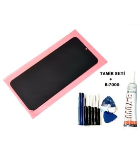 Tkgz Oppo Realme C11 Uyumlu Lcd Ekran Dokunmatik + B-7000 + Tamir Seti
