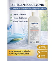 Zefiran Solüsyonu 1 Litre Antiseptik Temizlik Hijyen Amaçlı Çok Amaçlı Solüsyon 1 Adet