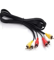 5006 3Rca To 3 Rca Ses Görüntü Tos Scart Kablosu 1.5 Metre