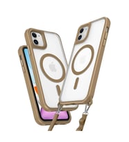 Newface Apple iPhone 12 Kılıf Enka Magsafe Silikon Kılıf - Desert