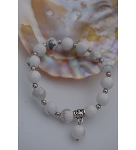 STONEAGE JEWELLERY Havlit Taşından Spor Bileklik (Altın / Dore)