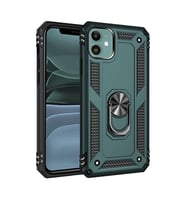 İphone 11 Kılıf Sofya Yüzüklü Kapak - Yeşil