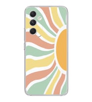 Samsung Galaxy A54 Uyumlu Güneş Desenli Şeffaf Telefon Kılıfı