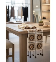 Motif Çiçek Kaşkol