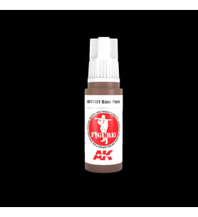 AK Interactive 11401 17 ml. Base Flesh, Figürler için Akrilik Model Boyası