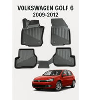 Volkswagen Golf 6 2009-2012 Uyumlu 3D Oto Paspas Premium