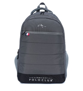 Cambridge Polo Club Minimalist Tasarım Gri Unisex Okul Günlük Seyahat Sırt Çantası - PLCAN2166-003 (Çok Renkli)