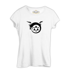 Fullmetal Alchemist Beyaz Kadın Tshirt