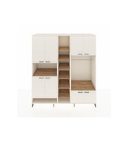 Kronos Dolap 18 Raflı 8 Kapaklı Tek Askılı 220x59x243 Aytaşı-Aytaşı/Çam